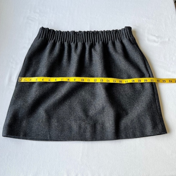 NWT - J. Crew Factory wool blend, herringbone pattern, elastic waistband skirt - Picture 5 of 13